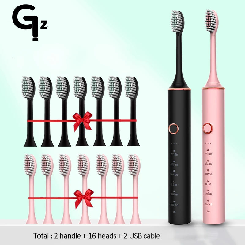 USB Rechargeable Soft Bristle Electric Toothbrush