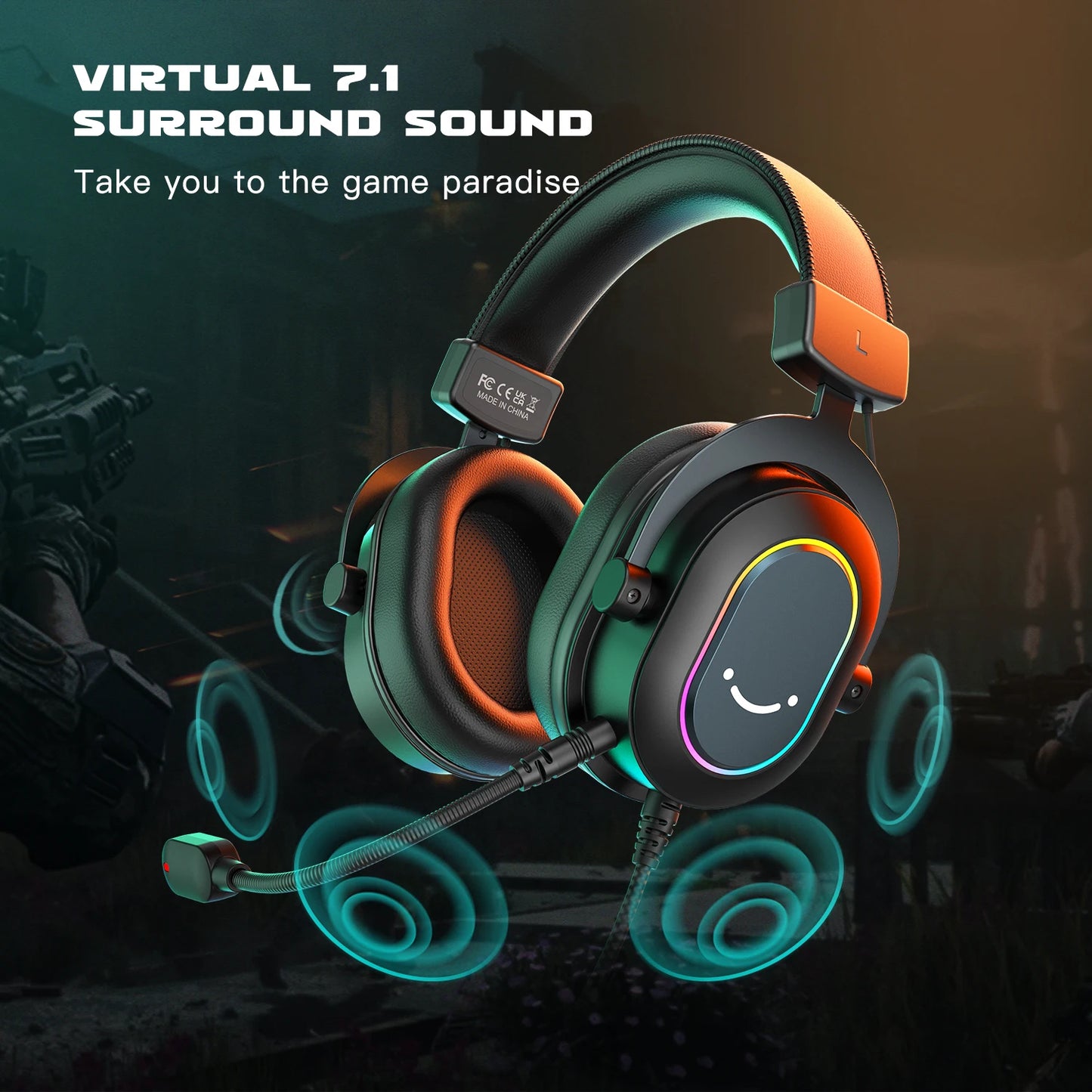 FIFINE USB Gaming Headset