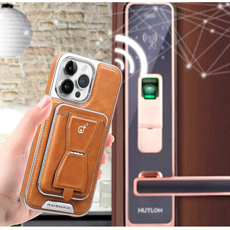 Magnetic Wallet Phone Case for iPhone 16 Pro Max