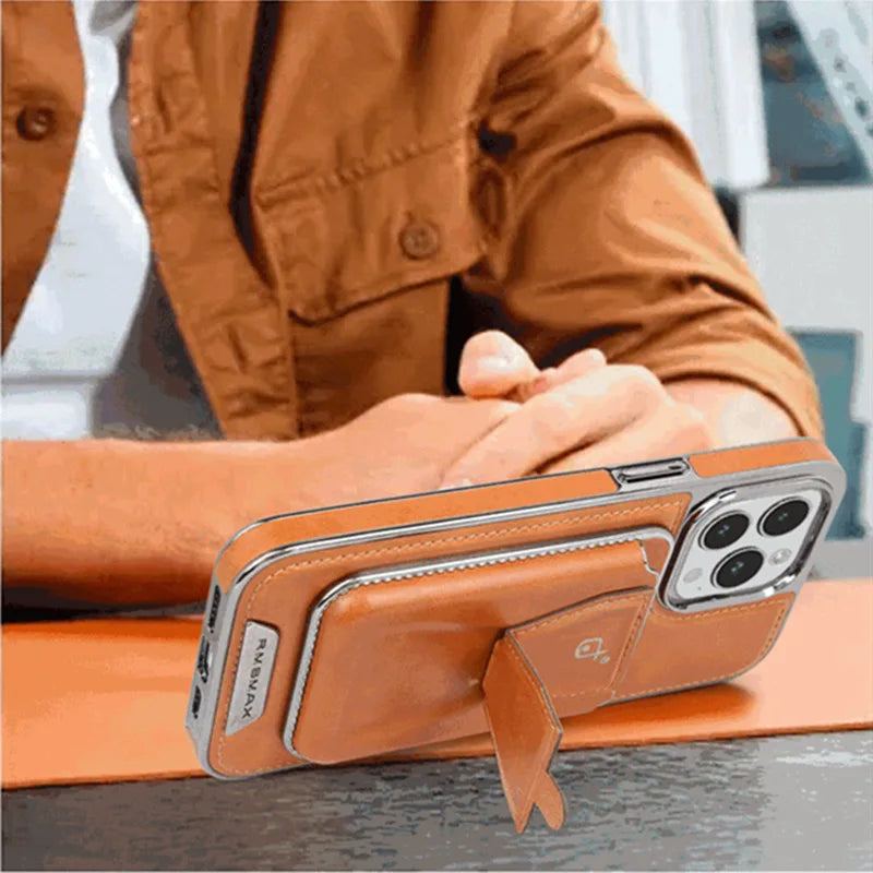 Magnetic Wallet Phone Case for iPhone 16 Pro Max