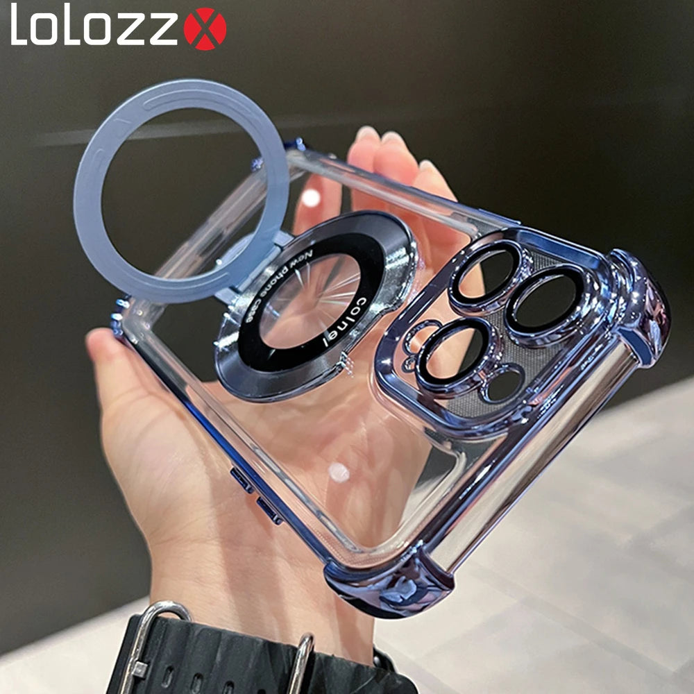 Magnetic Transparent Case For iPhone