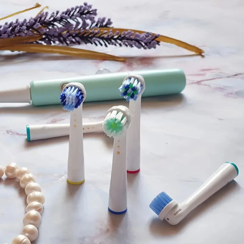 Replacement Toothbrush Heads with Protecting Covers