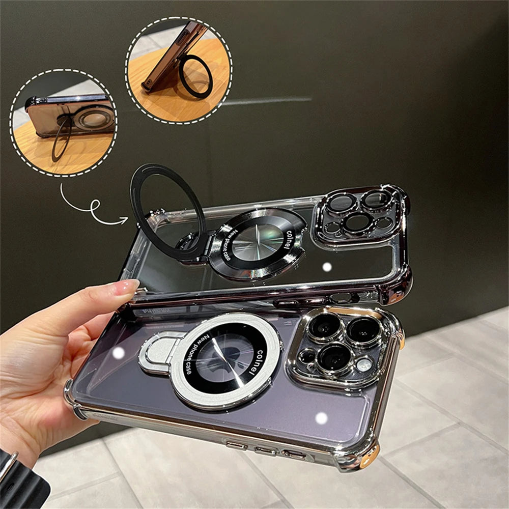 Magnetic Transparent Case For iPhone