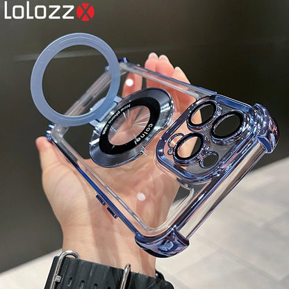 Magnetic Transparent Case For iPhone