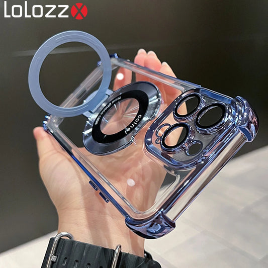 Magnetic Transparent Case For iPhone