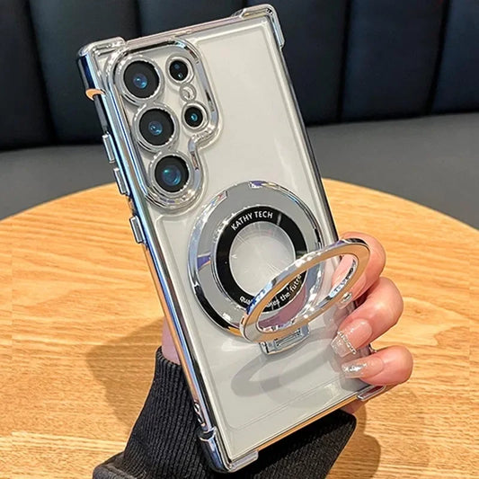 Luxury Magnetic Plating Stand for Samsung Galaxy